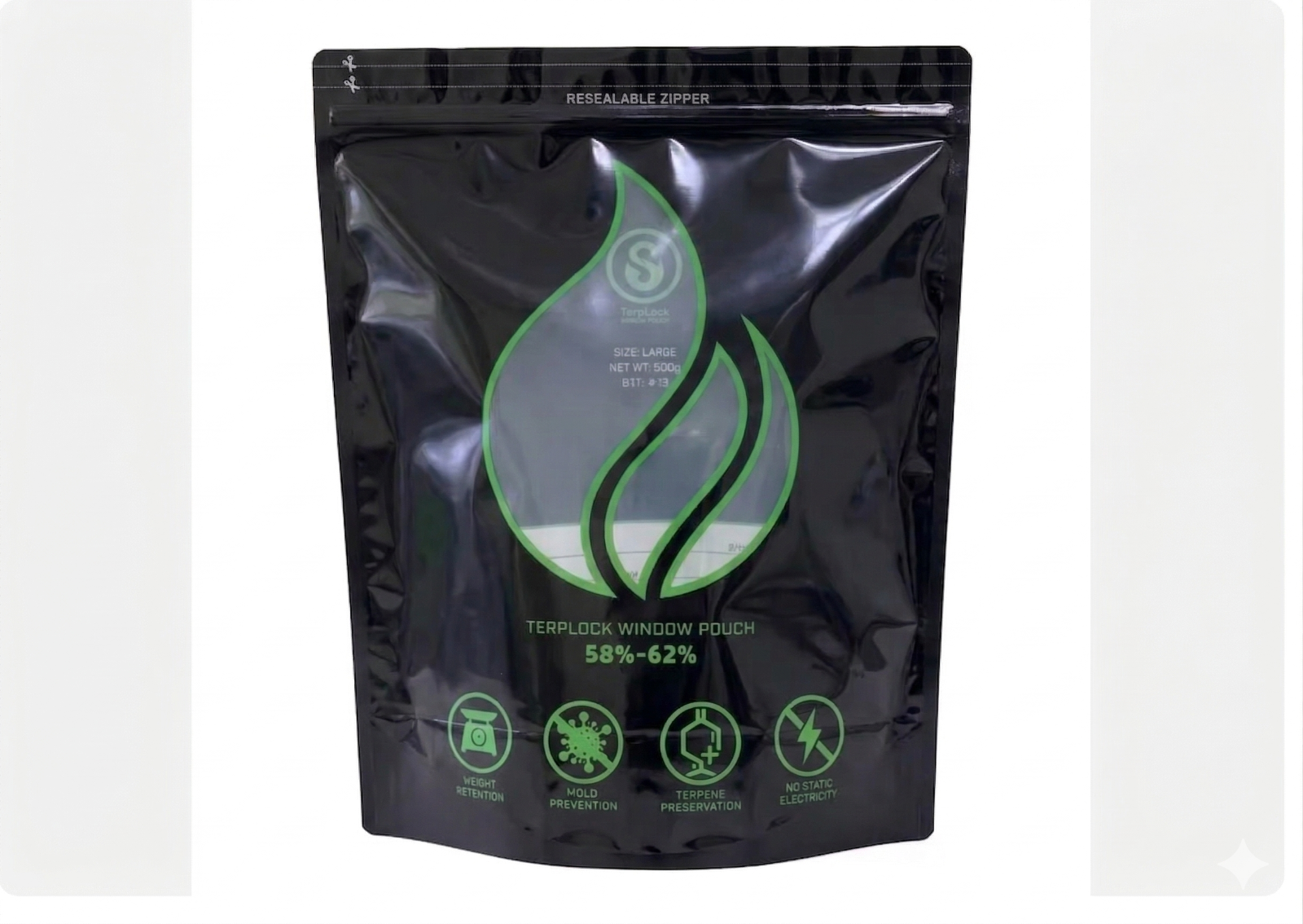 Curing Bag  10x 30g Kräuter Cannabis Aufbewahrung FreshLock 58% - 62% Terpenlock