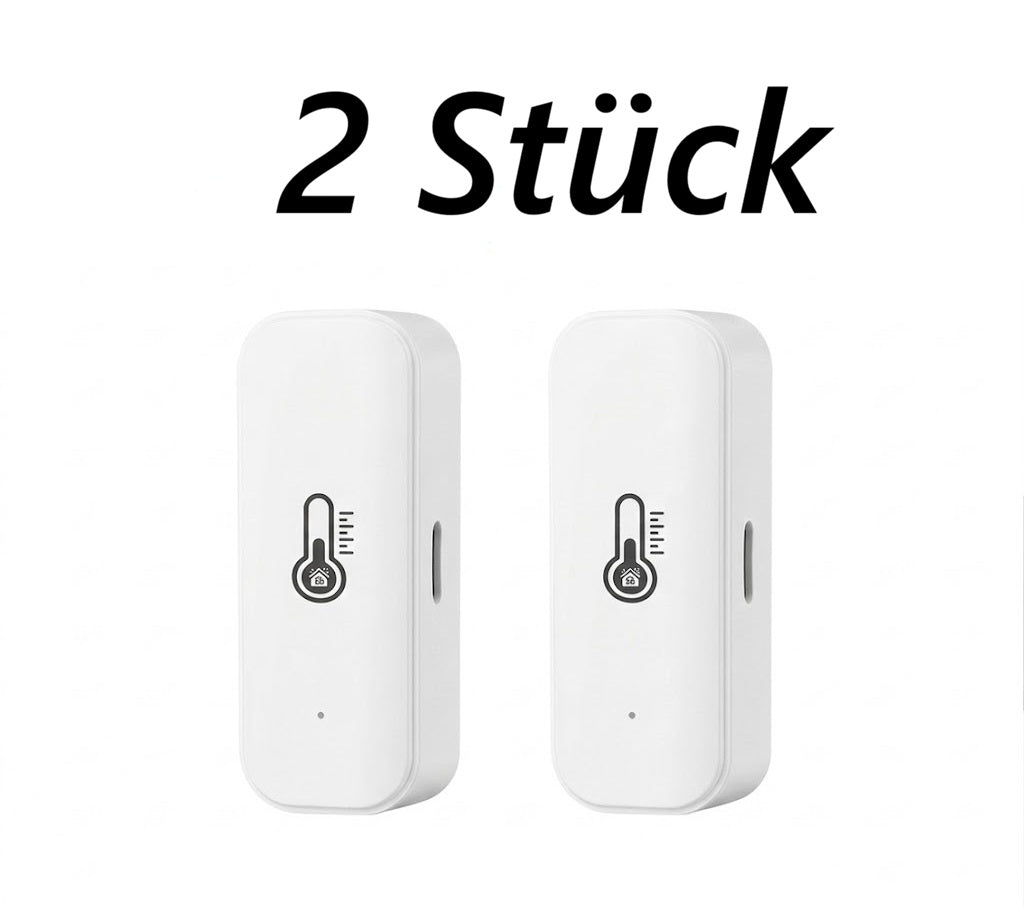 WiFi Temperatur- & Feuchtigkeitssensor – 2er Set (Tuya Smart Home)