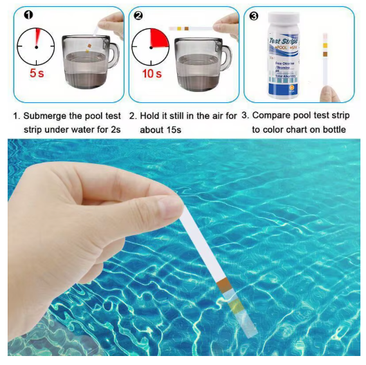 pH Teststreifen Wasser 3in1 – 50 Stück