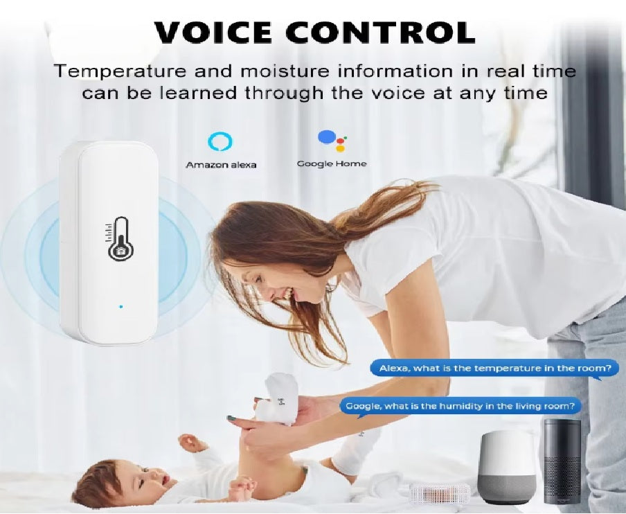 WiFi Temperatur- & Feuchtigkeitssensor (Tuya Smart Home Hygrometer)