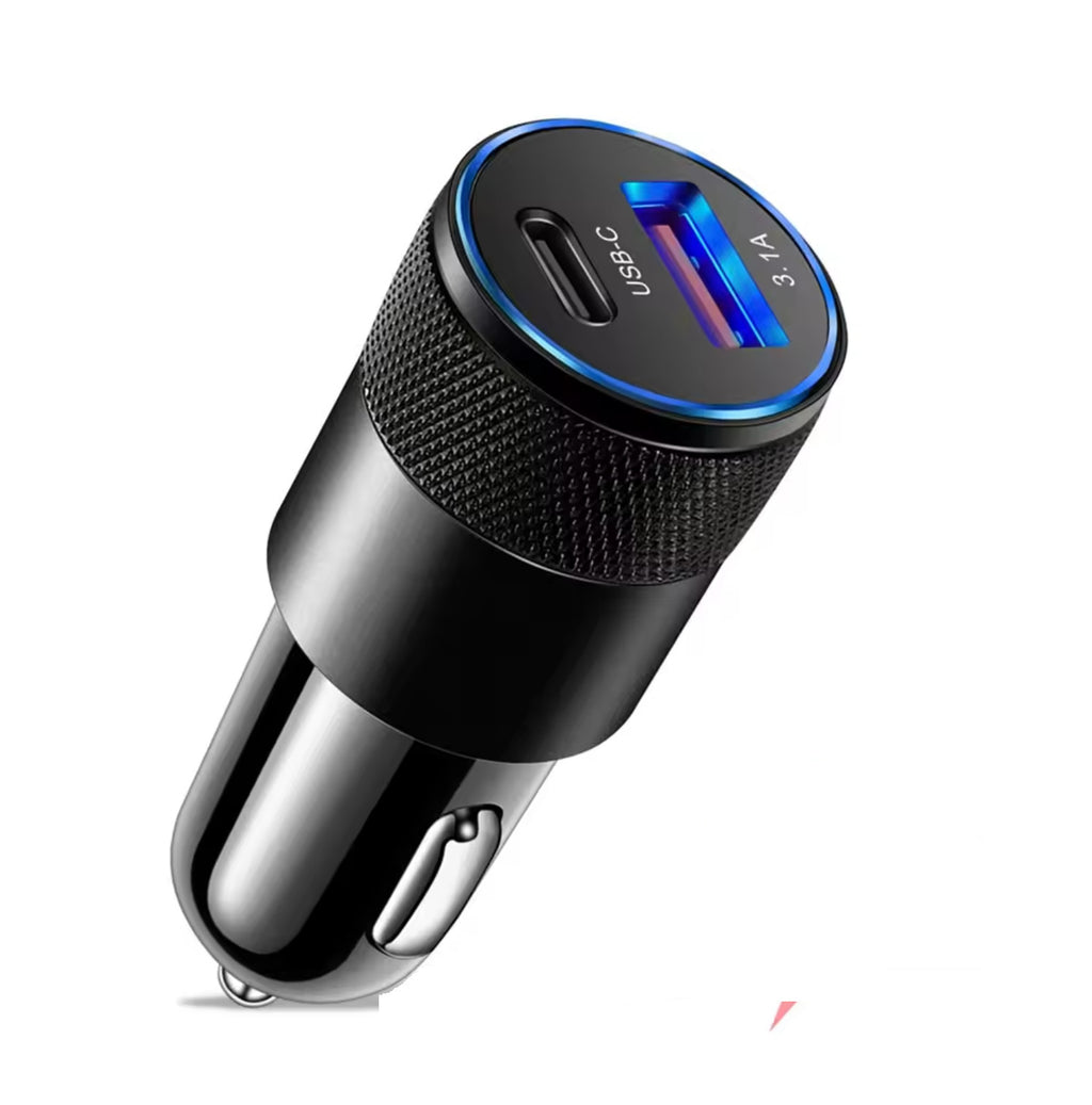 Zigarettenanzünder Ladegerät Auto KFZ USB-A & USB Stecker Reise
